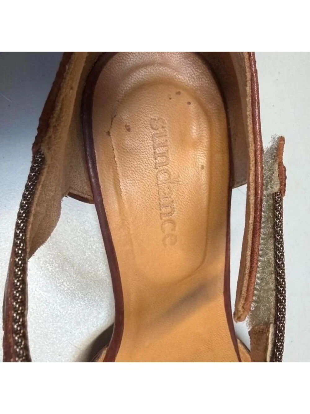 Sundance Coralise Mary Jane Pointed Toe Heeled Flats Women's 37 France Luxury
